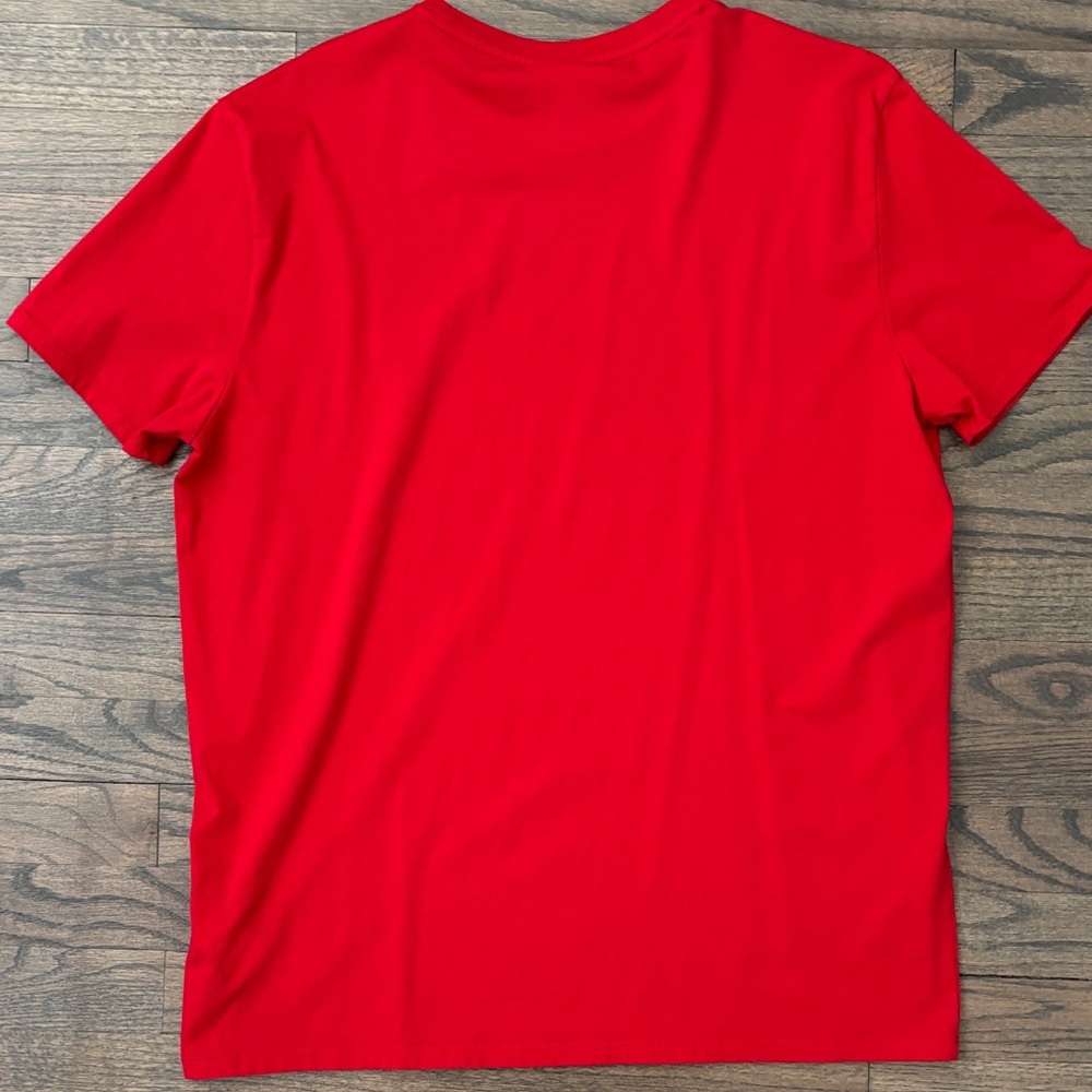 Lacoste Men's Bright Red Short-Sleeve Crew Tee - Picture 9 of 9